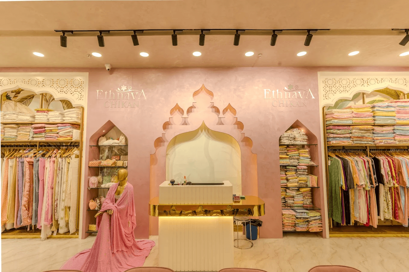Inside the Ethnava Chikan store